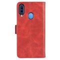 Samsung Galaxy A20s Lommebok-deksel med Magnetisk Lukning - Rød