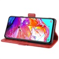 Samsung Galaxy A20s Lommebok-deksel med Magnetisk Lukning - Rød
