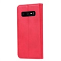 Samsung Galaxy S10 Lommebok-deksel med Stativ - Rød