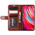 Xiaomi Redmi Note 8 Pro Lommebok-deksel med Magnetisk Lukning - Brun