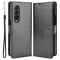 Samsung Galaxy Z Fold4 Lommebok-deksel med Kortlomme - Svart