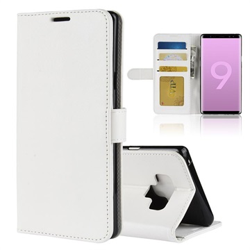 Samsung Galaxy Note9 Lommebok-deksel med Stativ - Hvit
