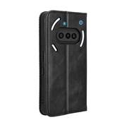 Nothing Phone (3a) Lommebok-deksel med Magnetisk Lukning - svart