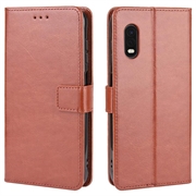 Samsung Galaxy Xcover Pro Lommebok-deksel med Magnetisk Lukning - Brun