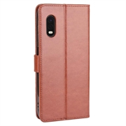 Samsung Galaxy Xcover Pro Lommebok-deksel med Magnetisk Lukning - Brun