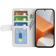 Xiaomi Redmi Note 13 Pro+ Lommebok-deksel med Magnetisk Lukning - Hvit