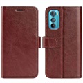 Motorola Edge 30 Lommebok-deksel med Magnetisk Lukning - Brun
