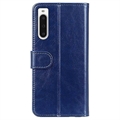 Sony Xperia 10 V Lommebok-deksel med Magnetisk Lukning - Blå