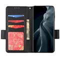 Xiaomi 12/12X Lommebok-deksel med Magnetisk Lukning - Svart
