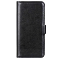 iPhone 15 Lommebok-deksel med Magnetisk Lukning - Svart