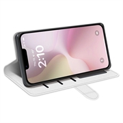 iPhone 16e Lommebok-deksel med Magnetisk Lukning - Hvit