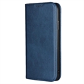 iPhone XR Retro Lommebok-deksel med Magnetisk Lukning - Blå