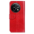 OnePlus 11 Lommebok-deksel med Stativ - Rød