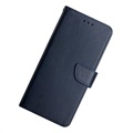 Motorola Edge 30 Pro Lommebok-deksel i Lær med Stativ - Blå