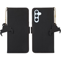 Samsung Galaxy A34 5G Lommebok-deksel i Lær med RFID - Svart