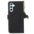 Samsung Galaxy A34 5G Lommebok-deksel i Lær med RFID - Svart