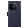 OnePlus 11 Lommebok-deksel i Lær med RFID - Blå