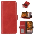 OnePlus 11 Lommebok-deksel i Lær med RFID - Rød