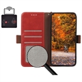 OnePlus 11 Lommebok-deksel i Lær med RFID - Rød