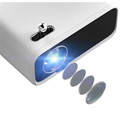 Wanbo Mini XS01 bærbar LED-projektor - hvit
