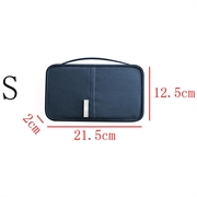 Vannbestandig reiselommebok og kortholder med håndtak - svart