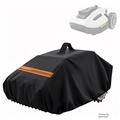 Vanntett deksel til robotgressklipper i 600D Oxford-stoff – 56 x 43 x 31cm – svart/oransje