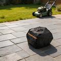 Vanntett deksel til robotgressklipper i 600D Oxford-stoff – 56 x 43 x 31cm – svart/oransje