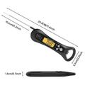 Vanntett digitalt mattermometer for grill/matlaging med flaskeåpner