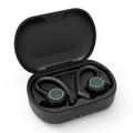 Vanntette trådløse sportsøretelefoner med berøringssensor - svart