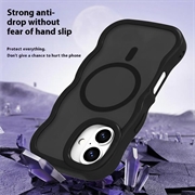 iPhone 16 Bølgekant magnetisk hybrid-deksel