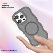 iPhone 16 Pro Bølgekant magnetisk hybrid-deksel - grå