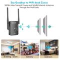 Wavlink WS-WN578R2-B N300 WiFi-forsterker / ruter med to antenner - svart