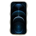 iPhone 12 Pro Bølgete Kant-serien TPU-deksel - Hvit