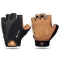 West Biking YP0211196 Halvfinger sports- / sykkelhansker - XL - Brun / svart