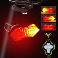West Biking YP0701299 Sykkelbaklys med blinklys og trådløs fjernkontroll