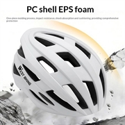 West Biking YP0708100 sykkelhjelm med magnetiske solbriller - hvit