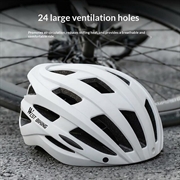 West Biking YP0708100 sykkelhjelm med magnetiske solbriller - hvit