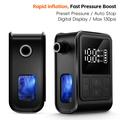 West Biking YP0711196 Elektrisk sykkelpumpe / digital luftkompressor - svart