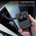 West Biking YP0711196 Elektrisk sykkelpumpe / digital luftkompressor - svart