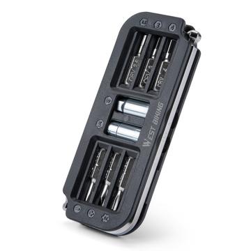 West Biking YP0719446 10-i-1 bærbart sykkelreparasjonsverktøy