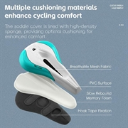 West Biking YP0801256 Memory Foam sykkelsadelovertrekk