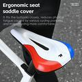 West Biking YP0801256 Memory Foam sykkelsadelovertrekk - Rød / Blå / Hvit