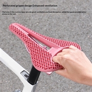 West Biking YP08012653D sykkelsete med hulstruktur - rosa