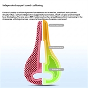 West Biking YP08012653D sykkelsete med hulstruktur - rosa