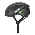 West Biking YP1602505 Sykkelhjelm med. LED-baklys - svart