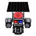 WiFi-drevet PTZ-overvåkningskamera med solcellepanel, 3 linser og smart alarmsystem