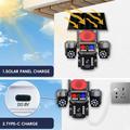 WiFi-drevet PTZ-overvåkningskamera med solcellepanel, 3 linser og smart alarmsystem