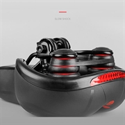 Aktiv reflekterende ergonomisk sykkelsadel med fjæringskule - rød / svart