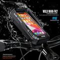 Wild Man FK2 sykkelholder til mobiltelefon med 360° roterbar aluminiumsfeste - 0.6l - svart