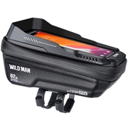 Wild Man XT2S sykkelveske til mobiltelefon med berøringsskjermvindu - 4.7-6.7" - svart